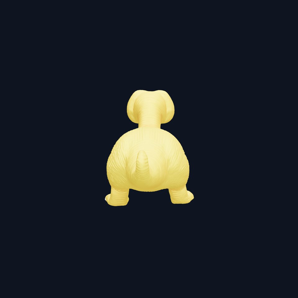 Yellow Dino Plush model pack